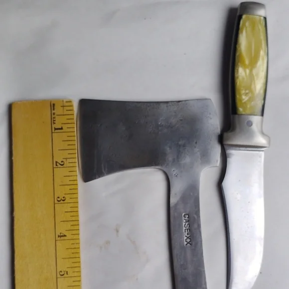 Beautiful Vintage Rare Case XX Hatchet And Knife Combo.